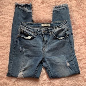 Distressed jeans